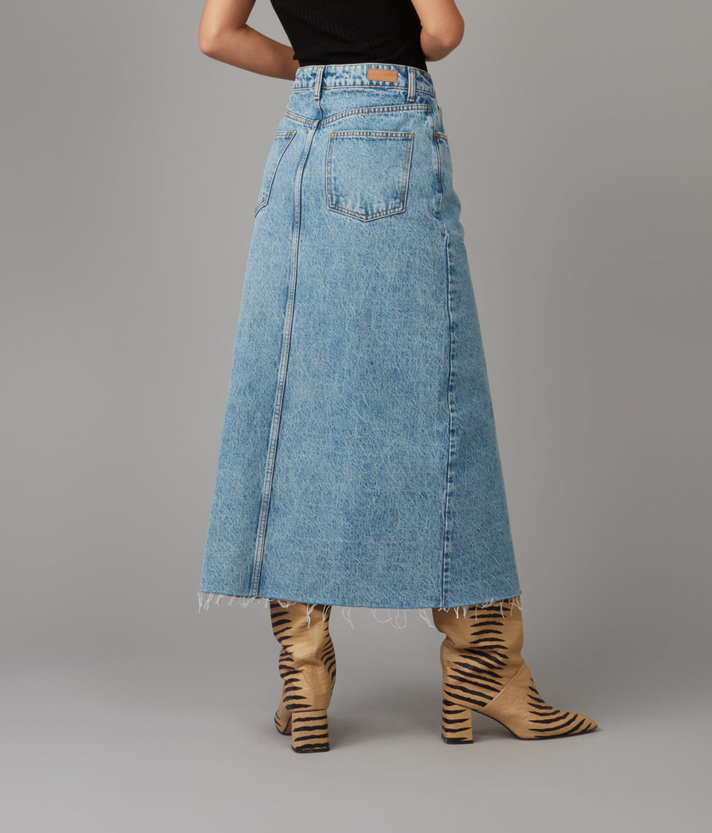 【NICK&NICOLE】 DENIM MAXI WIDE SKIRT / 追跡付 NICK&NICOLE】 DENIM MAXI WIDE SKIRT / 追跡付 Nicole Denim