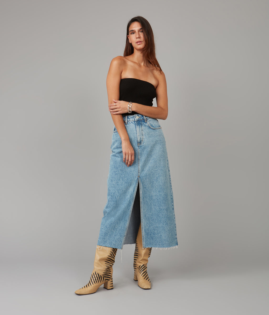 スカート L'Appartement Denim Maxi Skirt 36 L'Appartement Denim Maxi Skirt□36 Denim maxi skirts