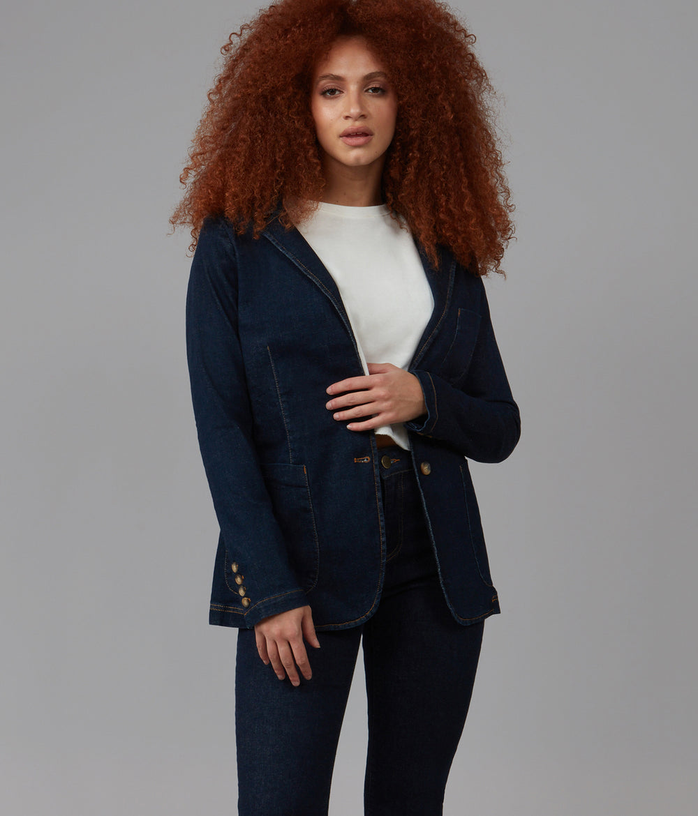 TILLY-DRB Denim Blazer – Lola Denim - USA
