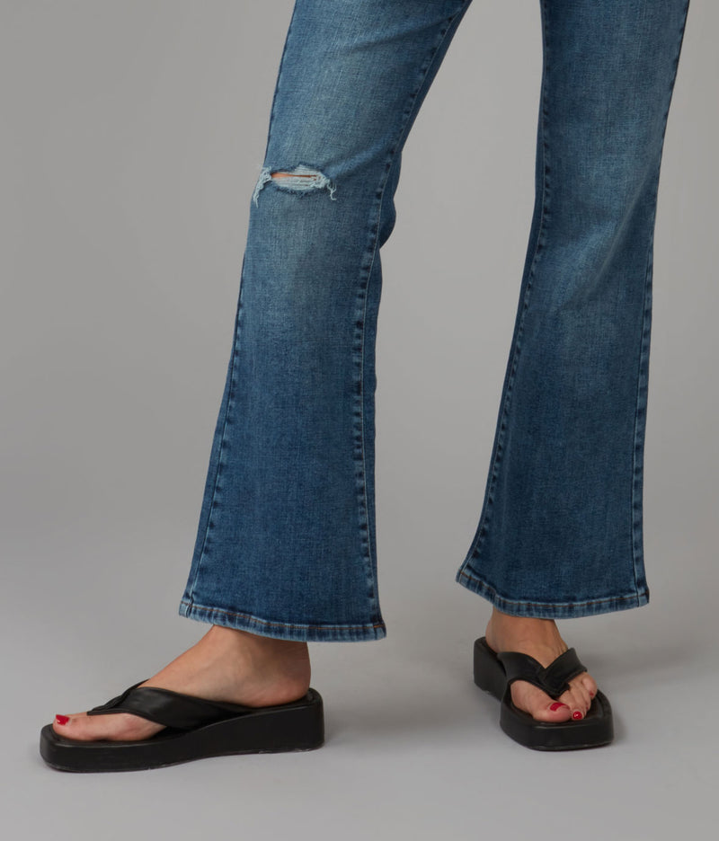 BRADLY-DIS Mid Rise Flare Jeans