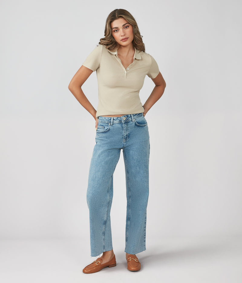 COLETTE-VIB High Rise Wide Leg Jeans