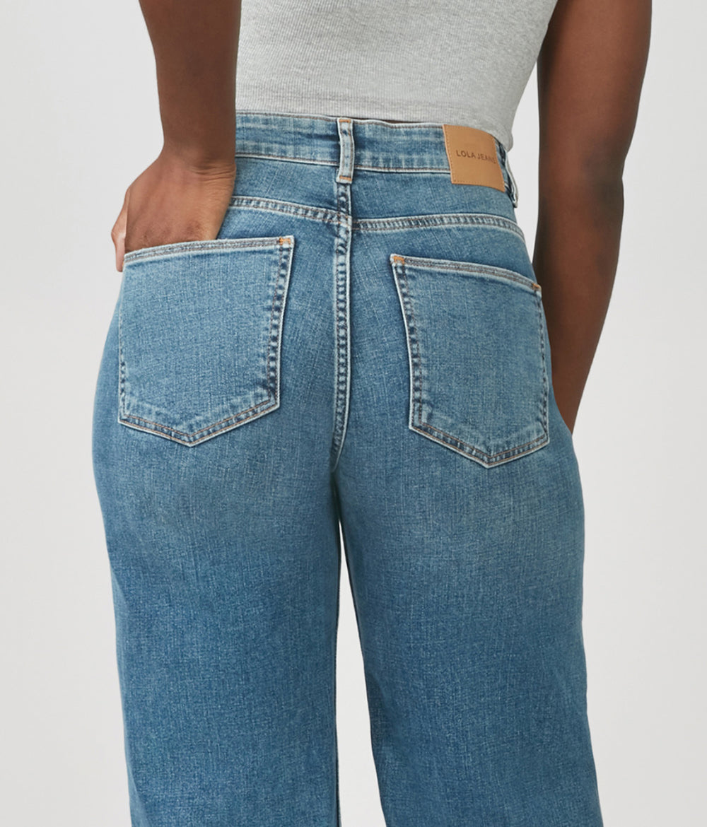 MILAN-DIS Ultra High Rise Wide Leg Jeans – Lola Jeans - USA