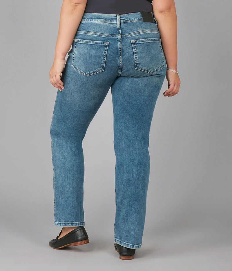 JASPER-DIS Mid Rise Straight Jeans