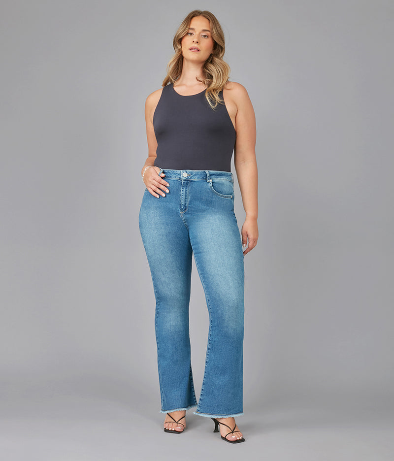 ALICE-MDL High Rise Flare Jeans