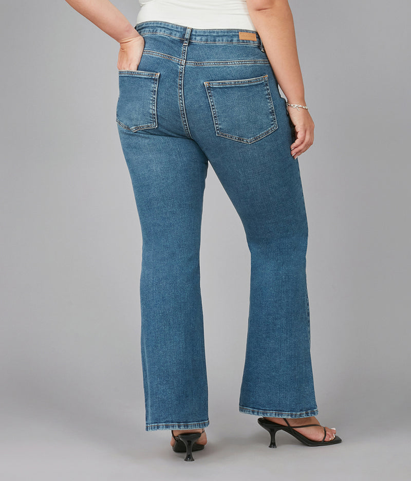 BRADLY-DIS Mid Rise Bootcut Jeans