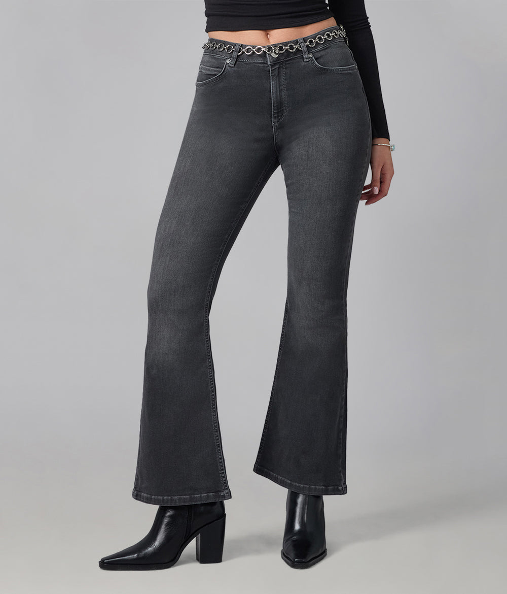 ALICE-GMS High Rise Flare Jeans 32