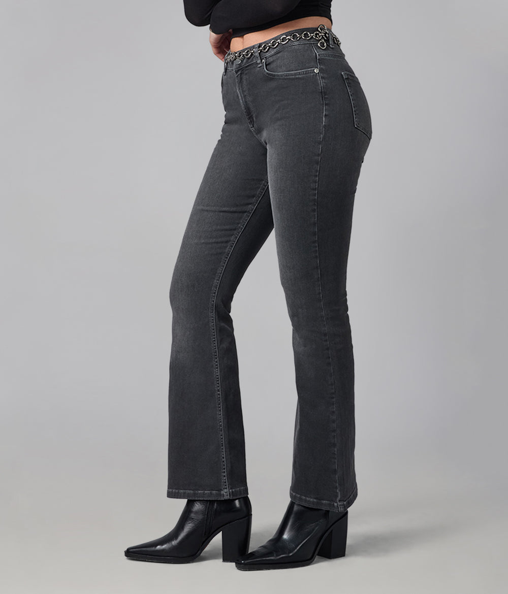 ALICE-GMS High Rise Flare Jeans 32