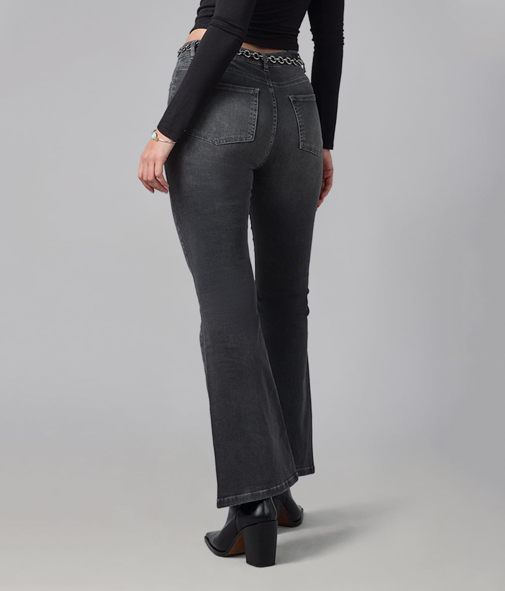 【LIVINGTONE】22aw Botanical flare denim LIVINGTONE】22aw Botanical flare denim Retro Vibes Only Mid