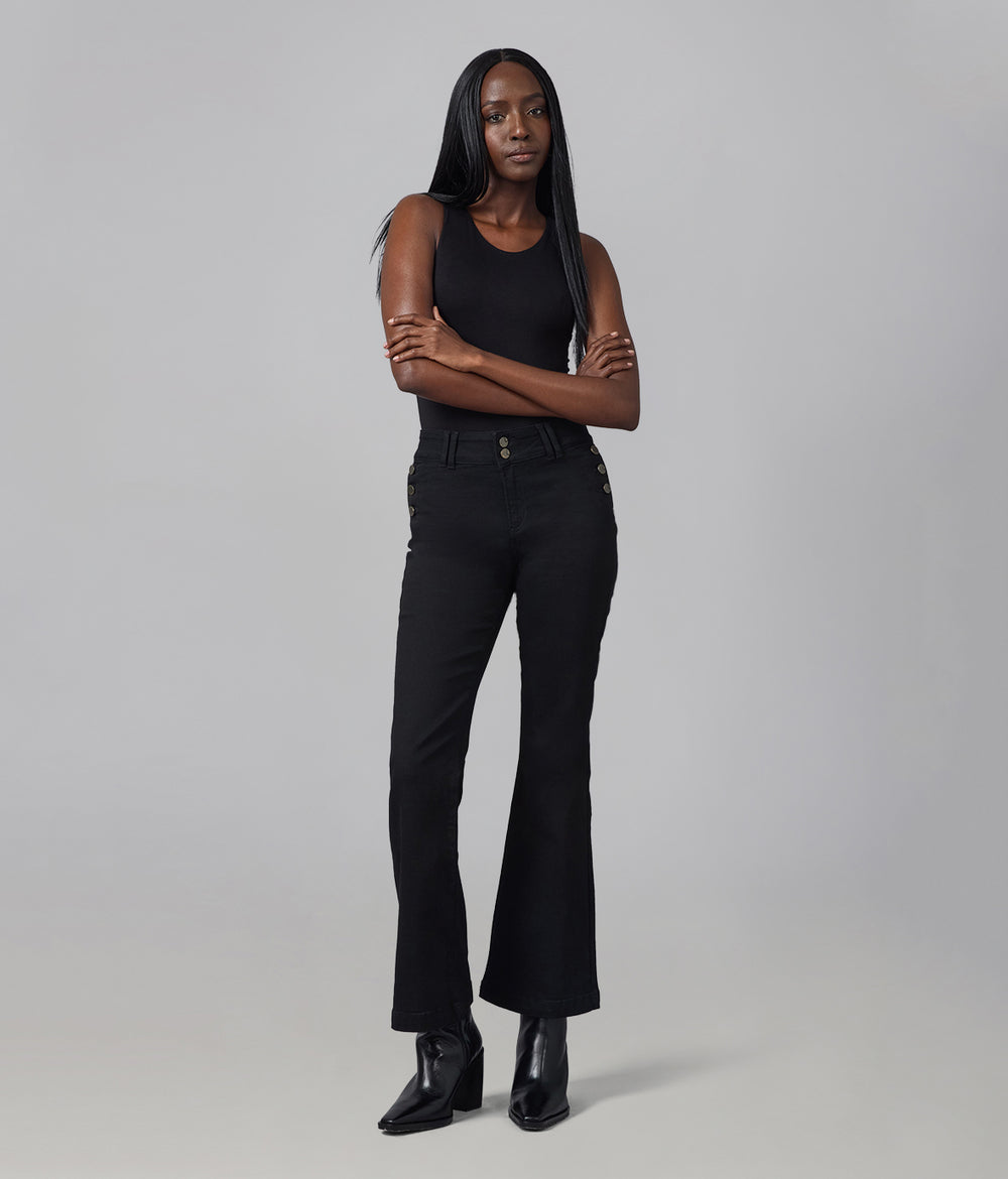 ALICE-ONYX High Rise Flare Jeans – Lola Denim - USA