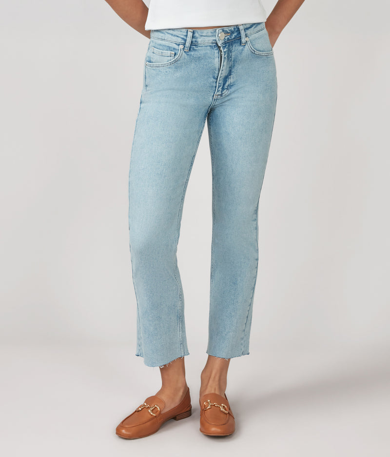 DENVER-CB High Rise Straight Jeans