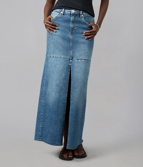 MADLYN-TLT High Rise Maxi Skirt