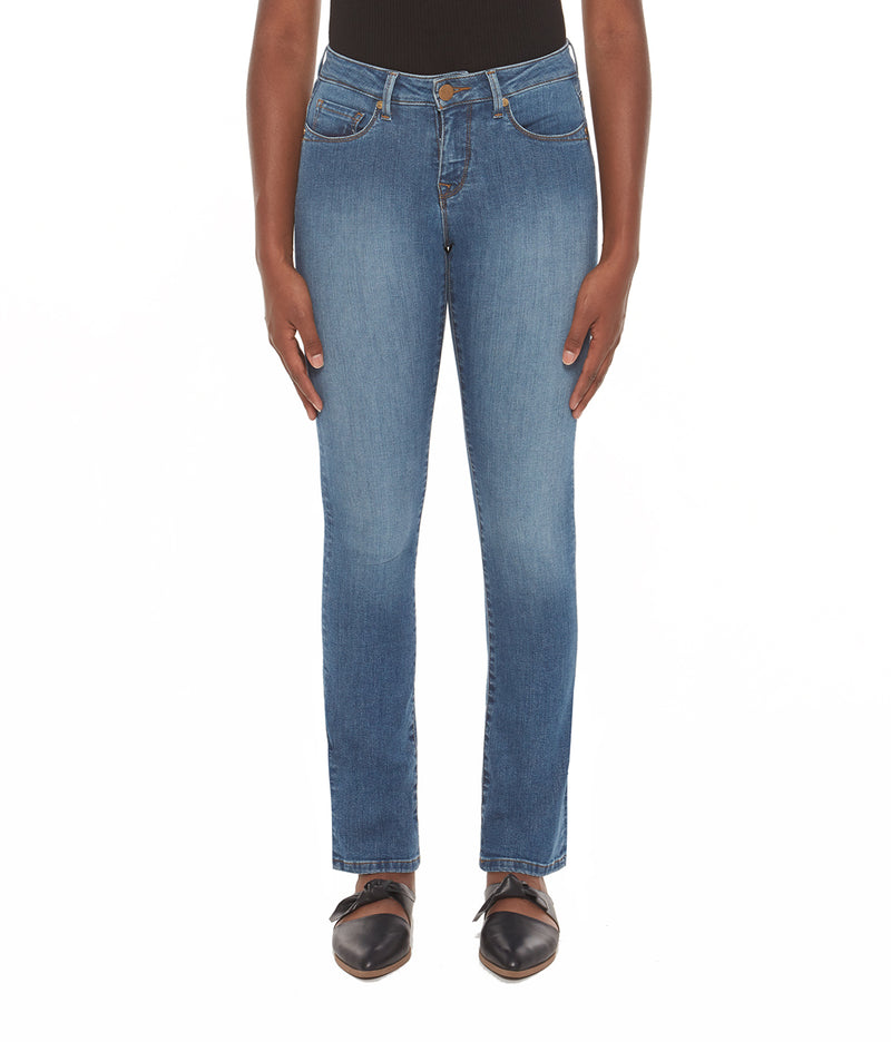 Kristine-STB Mid-Rise Straight Jeans