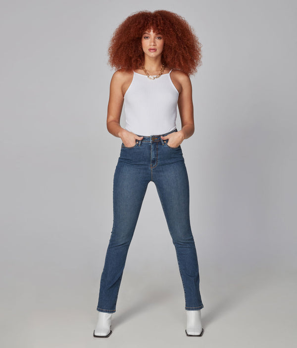 KATE-RCB1 - High Rise Straight Jeans