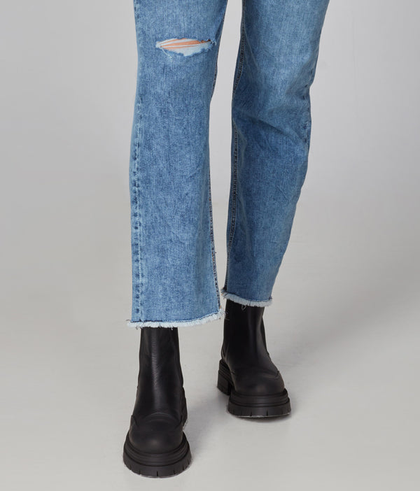 DENVER-BM High Rise Straight Jeans