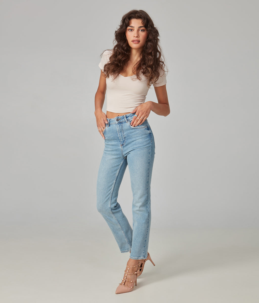 Lola Jeans BAKER-IA High Rise Crossover Jeans - Rwco