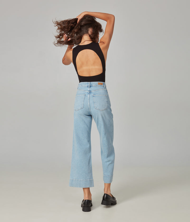 Milan-LS High Rise Wide Leg Jeans