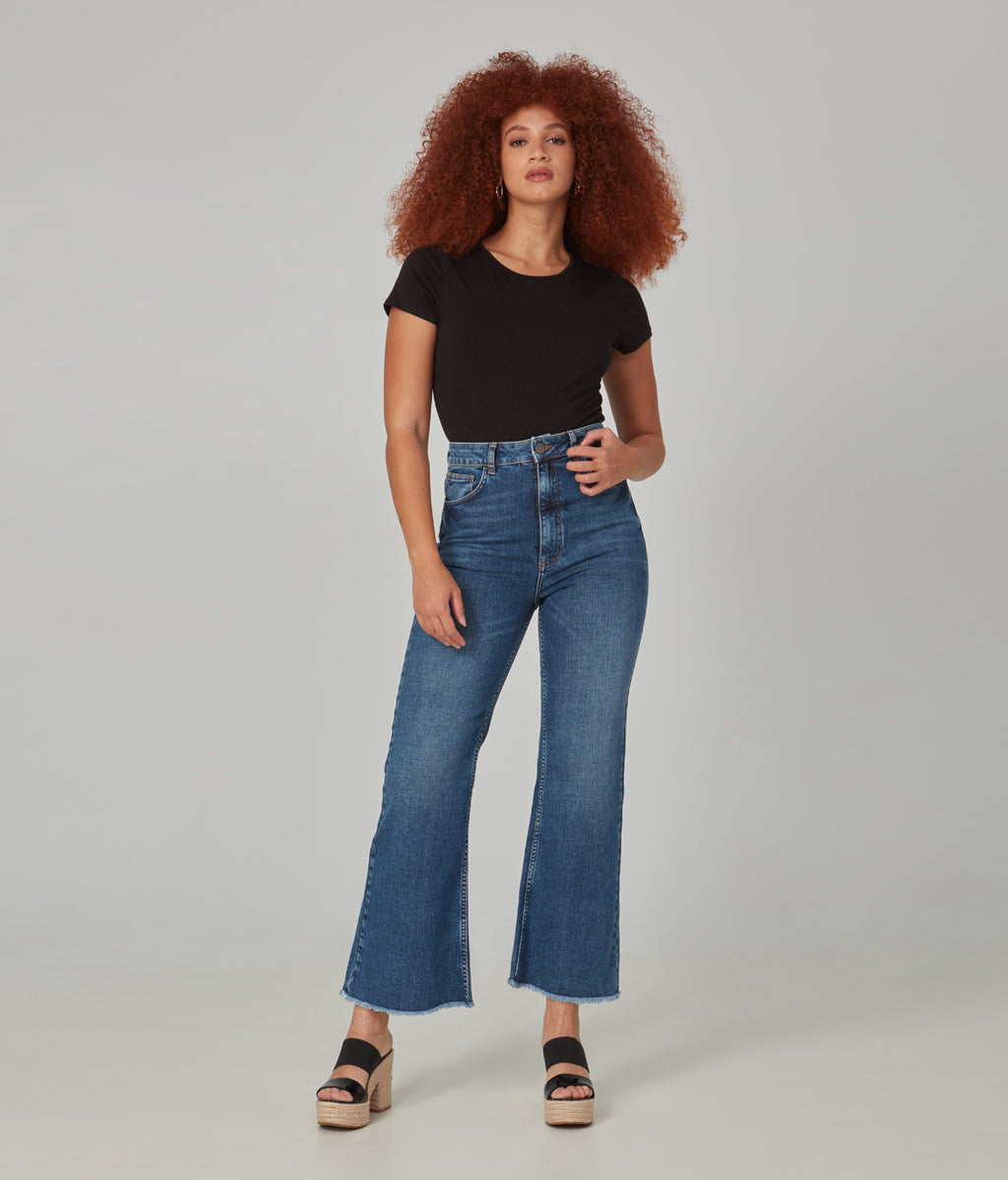 STEVIE-DIS High Rise Flare Jeans